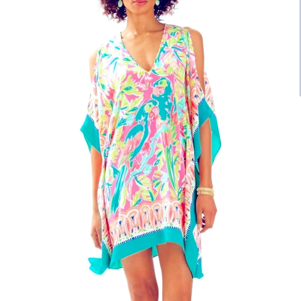 LILLY PULITZER Altin Silk Caftan Dress L/XL